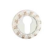 Накладки под цилиндр Vantage ET10WG белый/золото