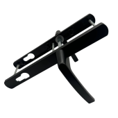 Ручки дверные алюминиевые на планке V1-92BL черный RAL 9005