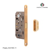 Защелка врезная магнитная под фиксатор PORTA DI PARMA Polaris M.01WC.11 Матовый кофе