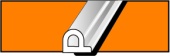 Уплотнитель P (100м) (белый) 9*5,5мм (6шт/уп) PROFITRAST
