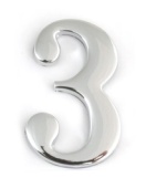 Цифра дверная Apecs DN-01-3-Z-CR