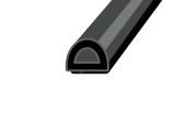 Уплотнитель D 400м (черный) 9*6,5мм WINDOOR