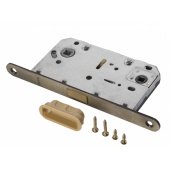 Защелка сантехническая магнитная РЕНЦ с пластиковой ответной планкой, бронза античная  арт: INLBM 5096 pl AB