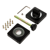 Завертка RENZ BK 02 MBN/CP (никель чёрный матовый/хром блестящий)  