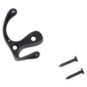 СТАНДАРТ 002 BL мат.черный ЕВРОПАКЕТ крючок-вешалка (720,60,10!!!)