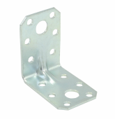 Уголок крепежный усиленный 50*50*35*2,0 цинк (100) мт