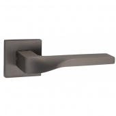 Ручка дверная RENZ INDH 98-03 MBN "Эннио", матовый черный никель