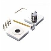 Завертка RENZ BK 02 SW/CP (супер белый/хром блестящий)