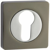 Накладки под цилиндр Vantage ET02BN/CP (черный никель/хром)