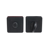 Сантехническая завертка к ручкам АЛЛЮР АРТ BK-S1 BL / BL(411515) матовый черный (100,10)