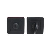 Сантехническая завертка к ручкам АЛЛЮР АРТ BK-S1 BL / BL(411515) матовый черный (100,10)