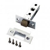 Защелка межкомнатная RENZ L 5-45 plastic С с пластиковым язычком (хром блестящий)