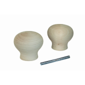 Ручка-кнопка ЙО-премиум (банная, без покрытия)