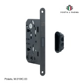 Защелка врезная магнитная под фиксатор PORTA DI PARMA Polaris Черный