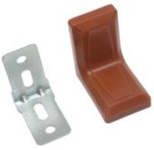 Уголок 26*26 с декоративной накладкой коричневый/цинк (250) 