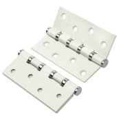 Петля RENZ 100-4BB FH SW/CP (супер белый/хром блестящий)