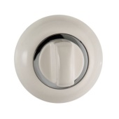 Завертка RENZ BK 08 W/CP (белый/хром блестящий)