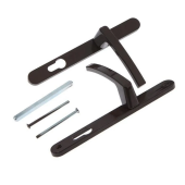 Нажимной гарнитур 25/85 с возвратной ручкой, коричневый (RAL8017)