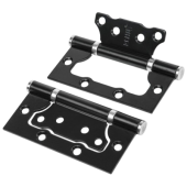 Петля накладная RENZ 100-2BB FH B/CP (черный/хром блестящий)