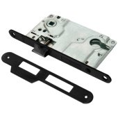 Замок РЕНЦ, 1 ригель и защелка, с подшипниками, черный  арт: INLBB 8550-2/1 Black