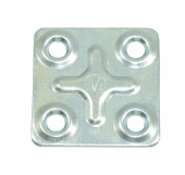 Пластина крепежная ПК 37*37*1,2 цинк (500) мт