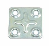 Пластина крепежная ПК 37*37*1,2 цинк (500) мт