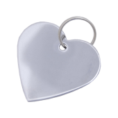 АЛЛЮР Брелок для гравировки (сердечко хром) 