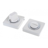 Завертка RENZ BK 02 W/CP (белый/хром блестящий)