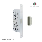 Защелка врезная магнитная под фиксатор PORTA DI PARMA Polaris Матовый хром