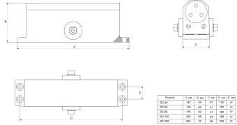 Доводчик дверной Vanger DC-180-SL серебро