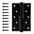 Петля врезная Apecs 120*80-B-Steel-BLM-L