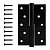 Петля врезная Apecs 120*80-B-Steel-BLM-R
