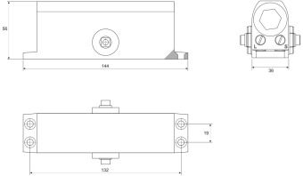 Доводчик дверной Apecs DC-20.2/0850/045-A1-SL серебро