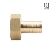 Штуцер для присоединения шланга ВР, латунный, 0129-2020, 3/4" x Φ20 (3/4" x Φ20)