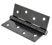 Петля стальная  IN 100-4S 70mm FH B  100*70*2,5, 4 кольца, плоский колпачок, черный