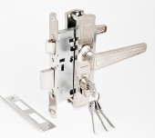 Замок врезной Зенит ЗВ4-3 (никель) блистер (ДААЗ)