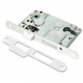 Замок РЕНЦ, 1 ригель и защелка, с подшипниками, белый  арт: INLBB 8550-2/1 White