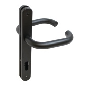 БУЛАТ РФ 85.30.09.02НС черный INOX нержавеющая сталь д/узкопроф.замков Ручка на планке (24)