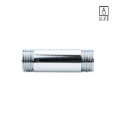 Удлинительный бочонок НР-НР, хромированный, 0126-2510, 1" х 100 мм (1" х 100 мм)