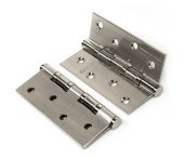  Петля стальная IN100-4S 70mm FH SN  100*70*2,5, 4 кольца, плоский колпачок, никель матовый