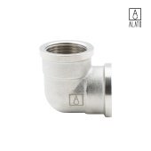 Угольник 90° ВР-ВР, никелированный, 0106-1515, 1/2" (1/2")