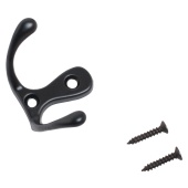 СТАНДАРТ 002 BL мат.черный ЕВРОПАКЕТ крючок-вешалка (720,60,10!!!)