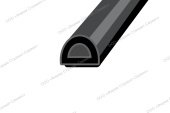 Уплотнитель D 150м (черный) 9*6.5мм WINDOOR