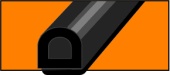WINDOOR-55 (черный) 40м 14*12мм уплотнитель (6шт/уп)