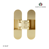 Петля дверная скрытая H.10.07 Матовое золото PORTA DI PARMA (аналог 2,0)