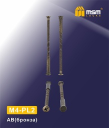 Стяжки для ручек на планке M4-PL2  AB MSM