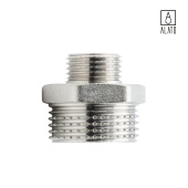 Ниппель переходной НР-НР, никелированный 0104-2515, 1" х 1/2" (1" х 1/2")
