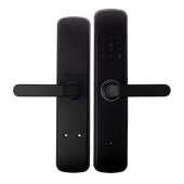 Ручки на планке электронные Apecs Smart HPE-8001-BLM (TTLock, WiFi, FP)