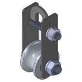 Ролик подъемный усиленный метал. d 50мм Р1062