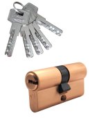 Цилиндровый механизм Vantage Z60 (30x30) SG 5 ключей (сатин. золото)